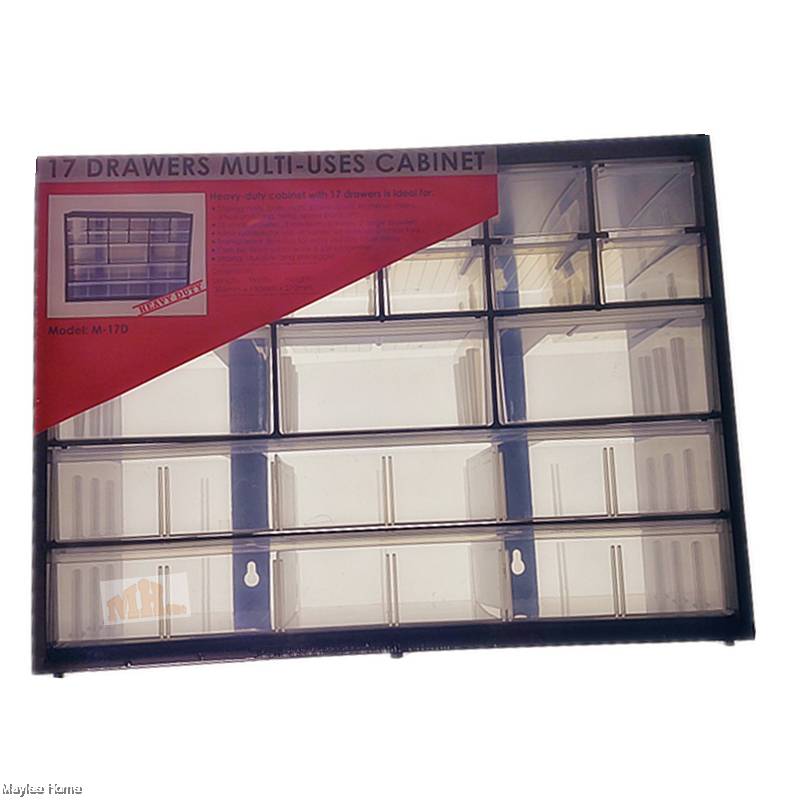 17 Compartment Adjustable Heavy Duty Drawers Multi Uses Stackable