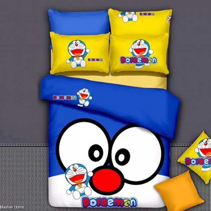Cartoon Theme 4 Pcs Cotton Bedding Set 4pcs C Dor